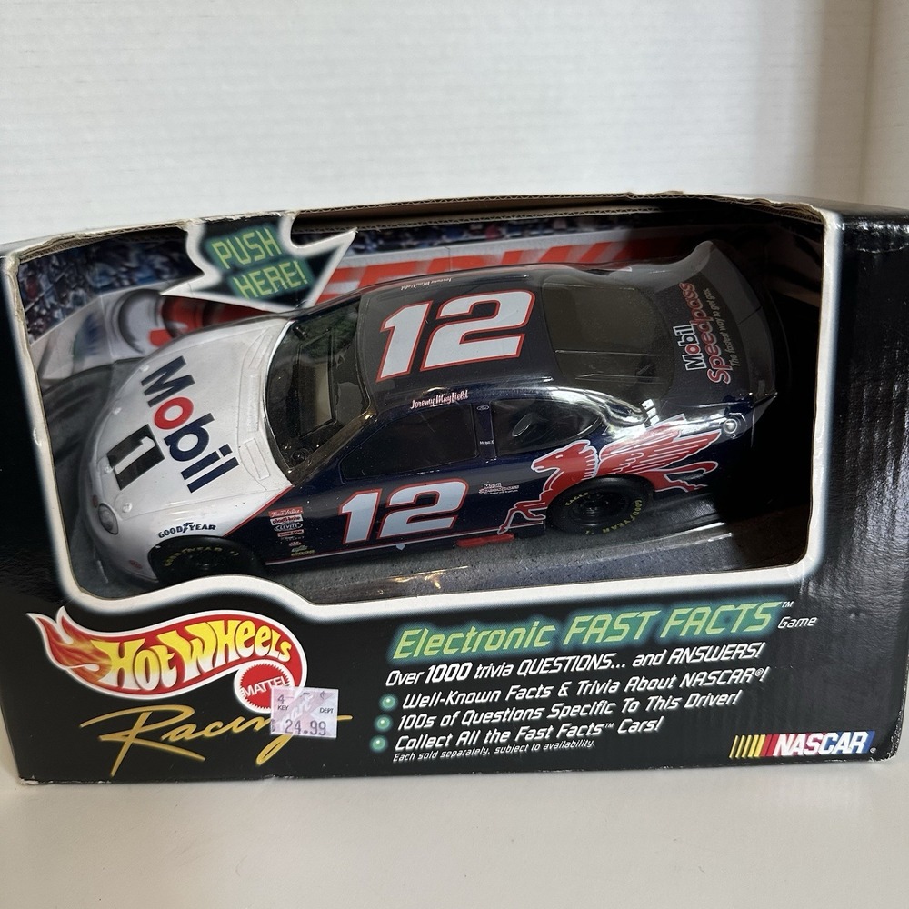 Hot Wheels Racing 1998 Electronic Fast Facts Nascar Game #12